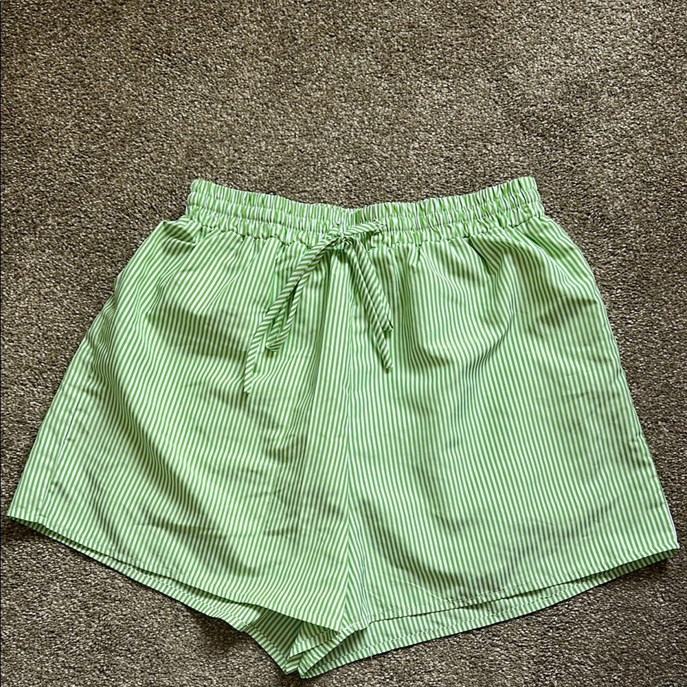 Princess Polly High Waist Green Shorts